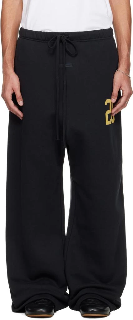 Essentials Black Holiday Lounge Sweatpants 1