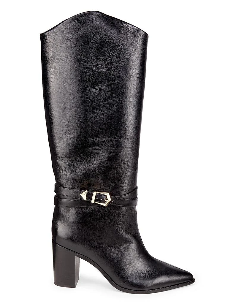 Schutz Maryana 90MM Leather High-Heel Boots 1