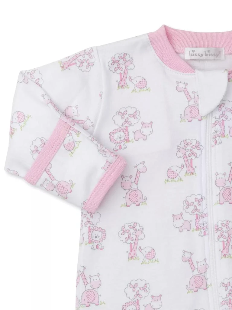 Kissy Kissy Baby Girl's Safari Print Footie 2