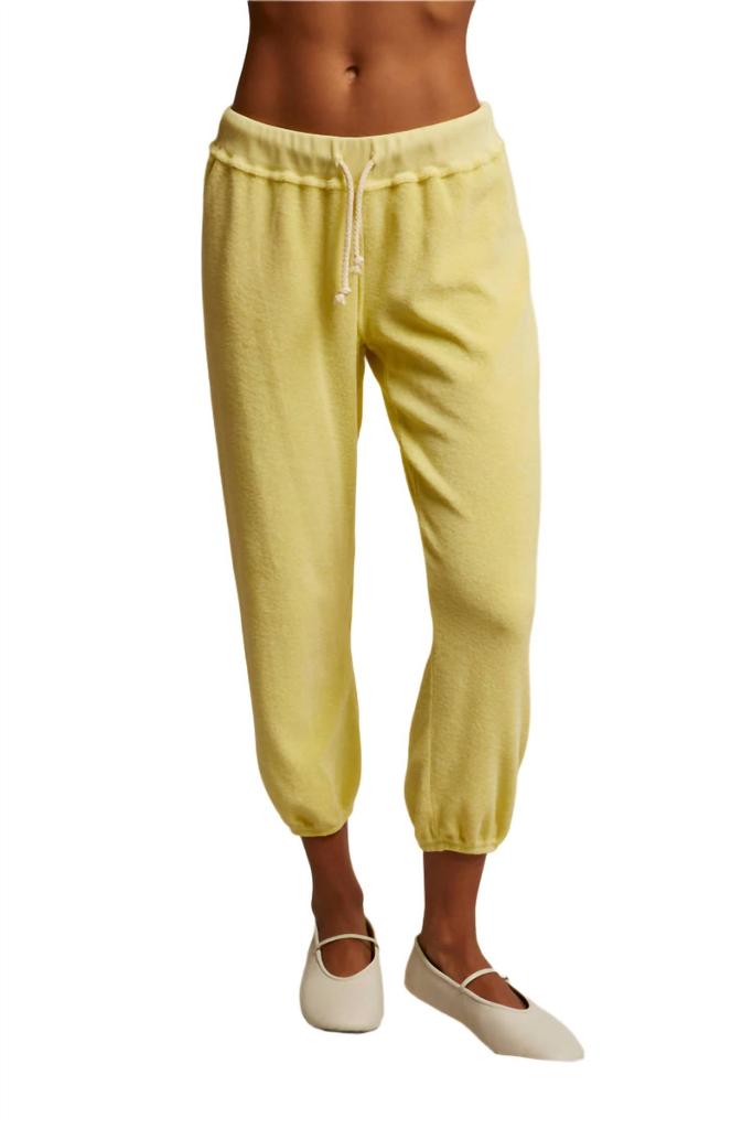 PERFECTWHITETEE Gogo Terry Jogger In Banana