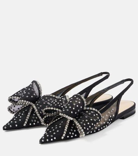 Mach & Mach Le Cadeau mesh slingback flats 4