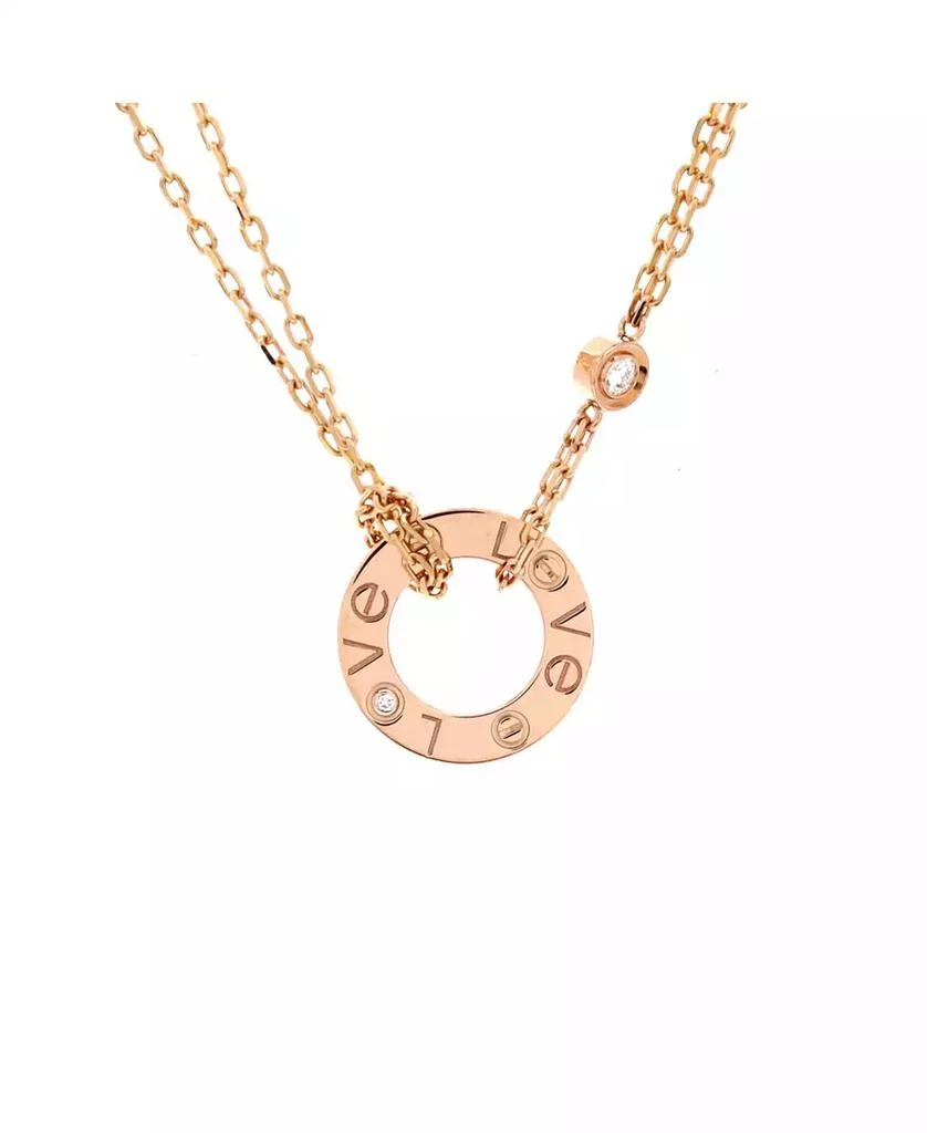 Cartier 2 Diamonds Love Pendant Necklace