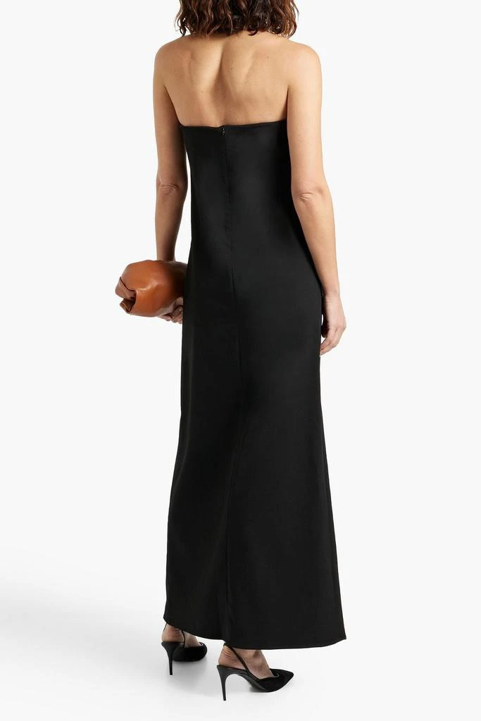 CO Strapless wool-blend crepe maxi dress 3