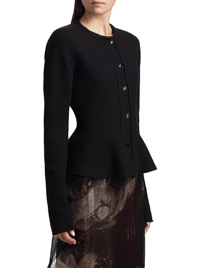 Jason Wu Boiled Wool Peplum Cardigan 4