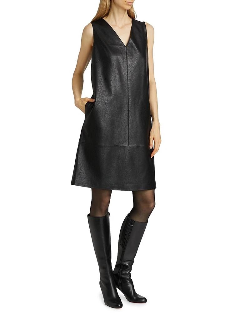 Kobi Halperin Women's Graylen Faux Leather Shift Dress - Black - Size 4
