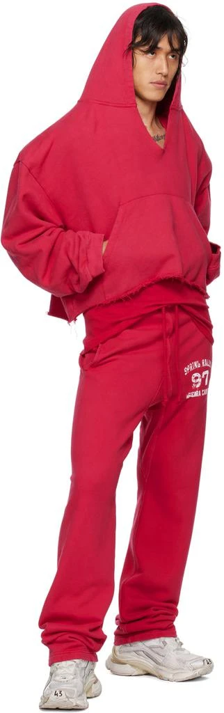 GREG ROSS SSENSE Exclusive Red Sweatpants 4