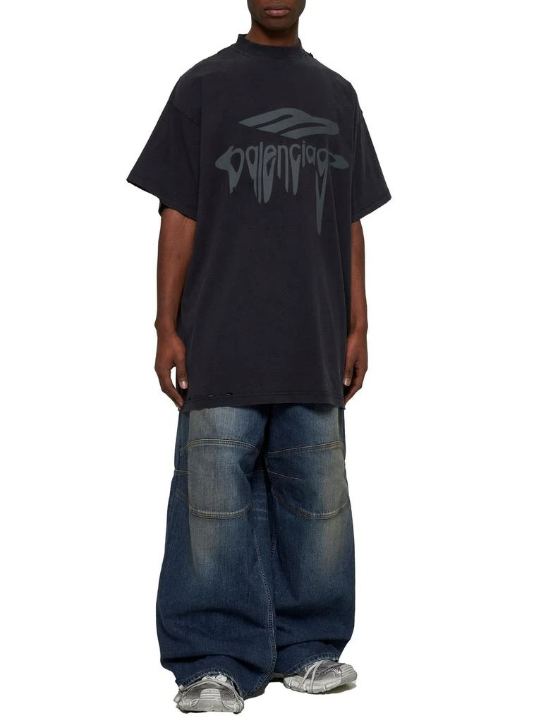 Balenciaga Balenciaga Logo Patch Baggy Jeans 4