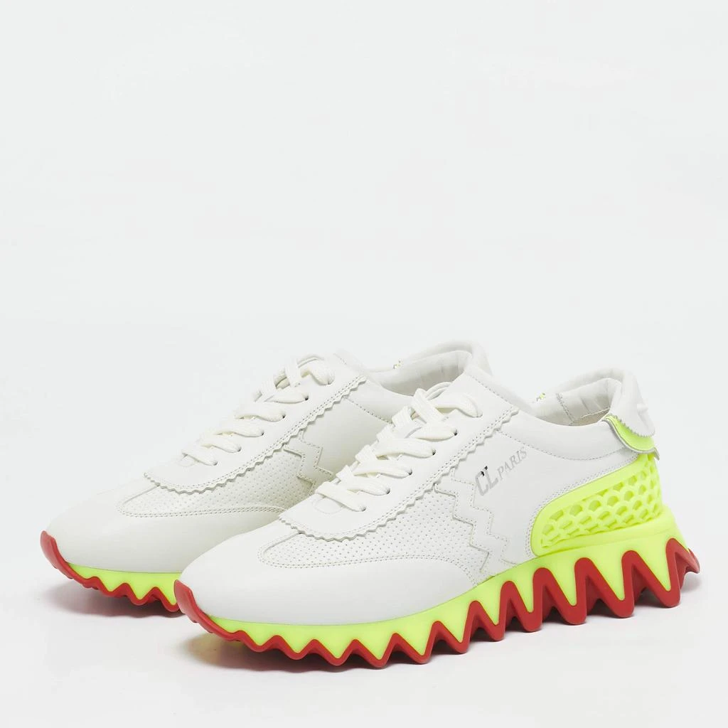 Christian Louboutin Christian Louboutin Grey Leather Loubi Shark Lace Up Sneakers Size 39 2