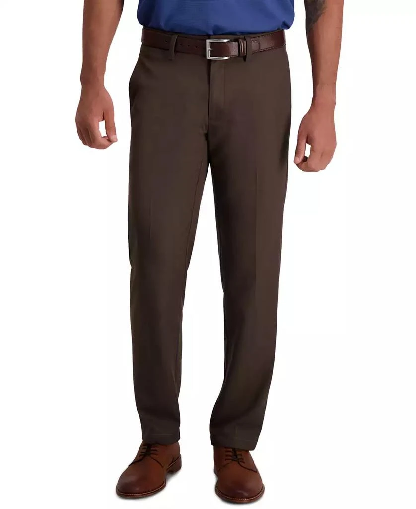 Haggar Men's Cool 18 Pro Straight-Fit 4-Way Stretch Moisture-Wicking Non-Iron Dress Pants 1