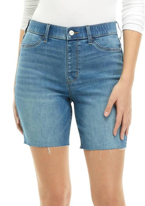 Wonderly Womens High Rise Midi Shorts 1