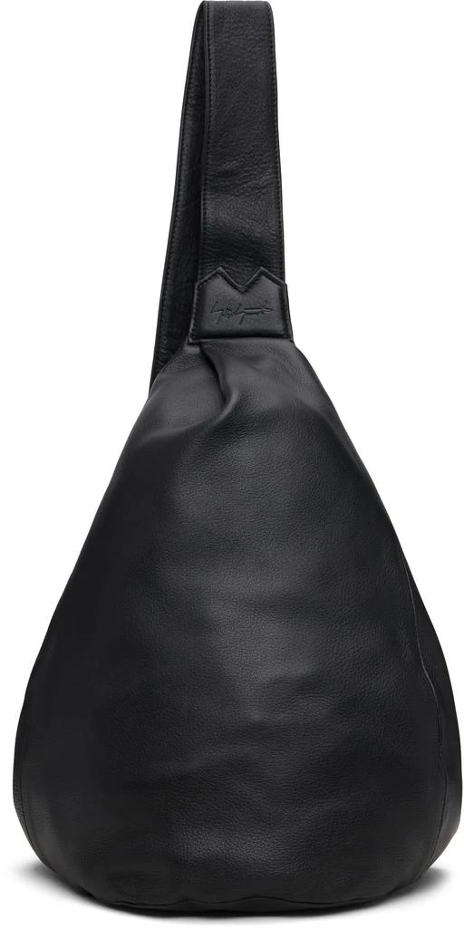 YOHJI YAMAMOTO Black Tuck Sling Medium Bag 1