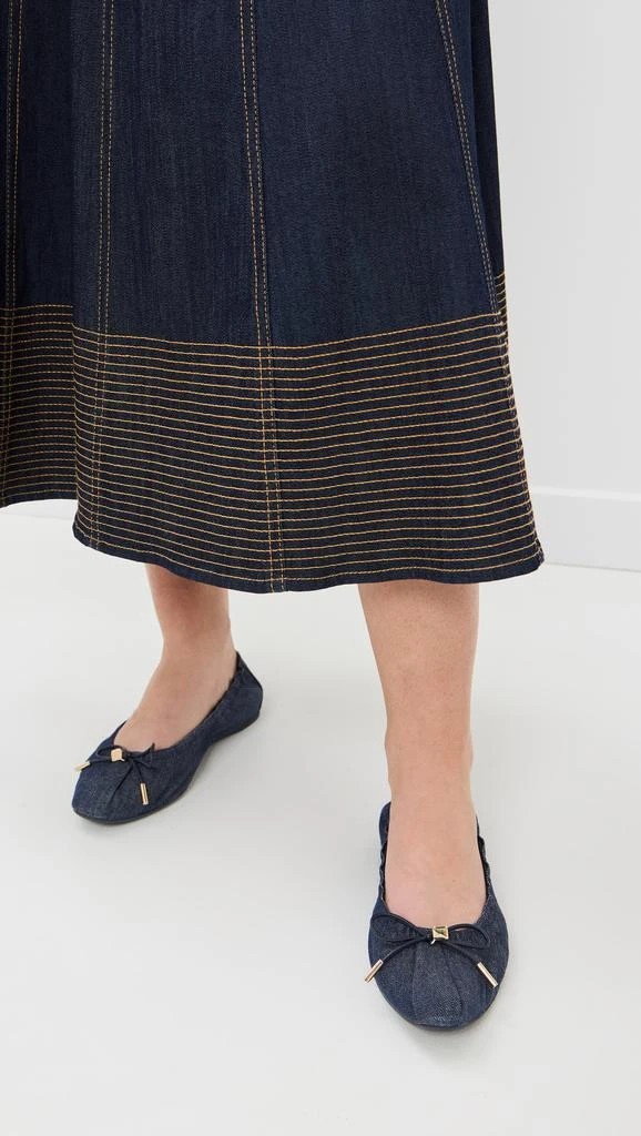 Salvatore Ferragamo Joelle Denim Flats 2
