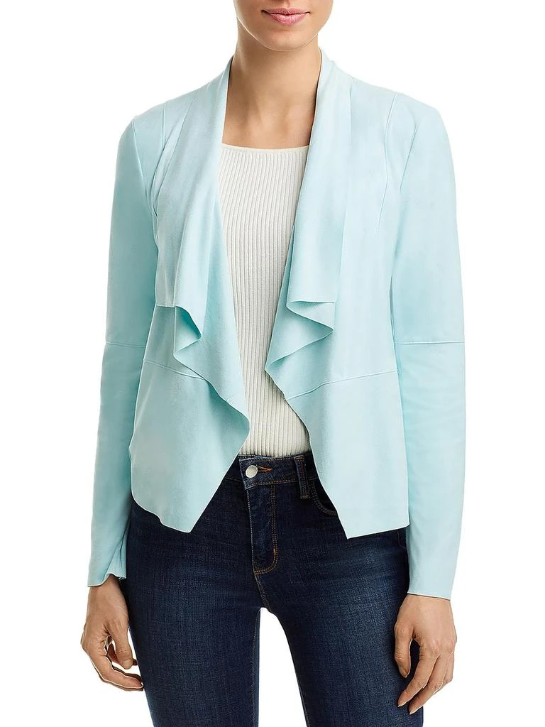 Bagatelle Womens Faux Suede Drape Jacket 1