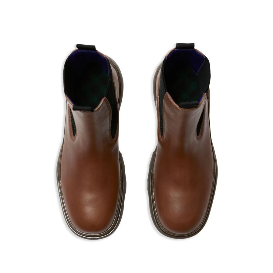 Burberry Creeper Leather Chelsea Boots 3