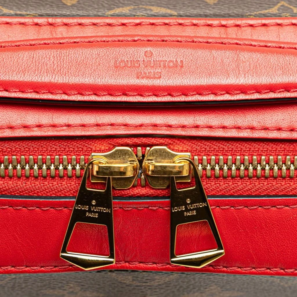 Louis Vuitton Louis Vuitton Red/Brown Monogram Canvas with Leather Saintonge Shoulder Bags 5