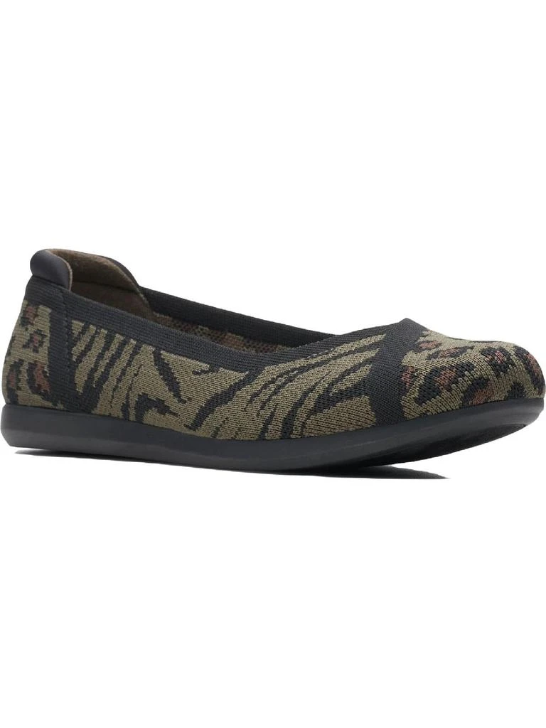 Clarks Carly Wish Womens Knit Slip On Ballet Flats 5