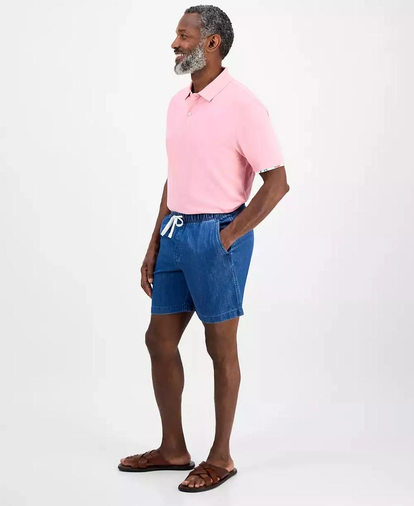 Club Room Men's Drawstring Chambray Shorts, Exclusively at Macy's 2