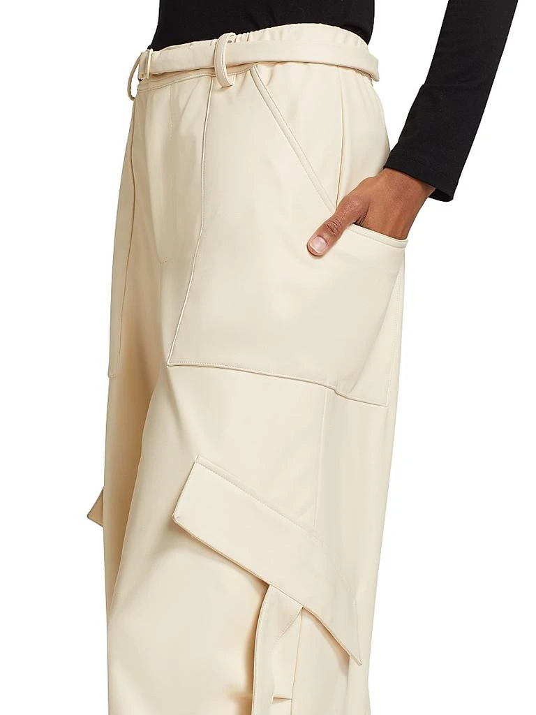 LAPOINTE Stretch Faux Leather Utility Pants 6