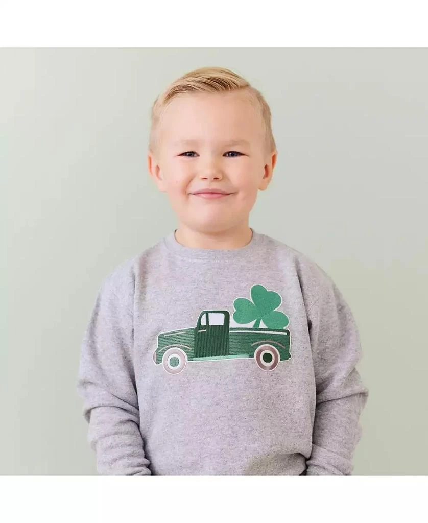 Sweet Wink Baby Boys Shamrock Truck Patch St. Patrick
s Day Sweatshirt 2