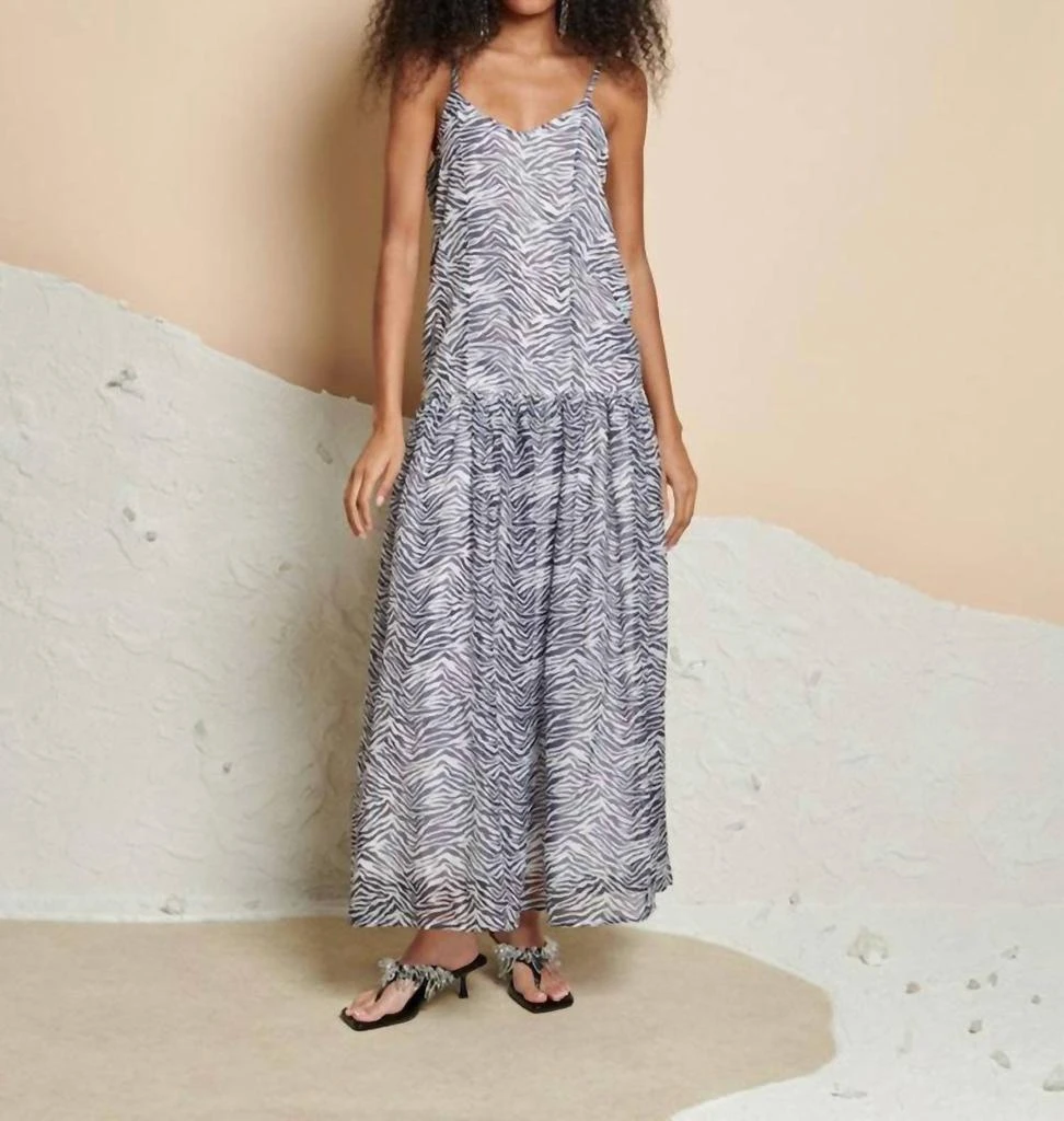 Ghospell Ghospell - Cameron Zebra Midi Dress 1