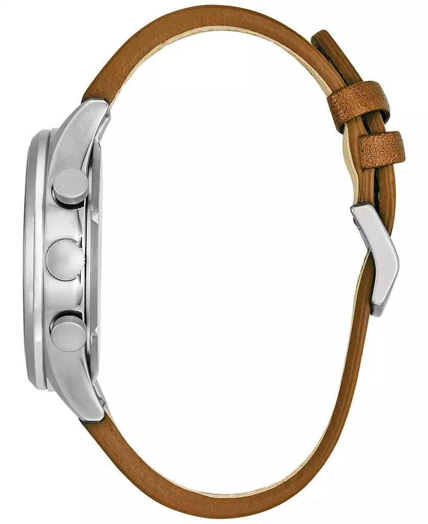 Citizen Men's Eco-Drive Chronograph Brown Leather Strap Watch 42mm CA0621-05L 2