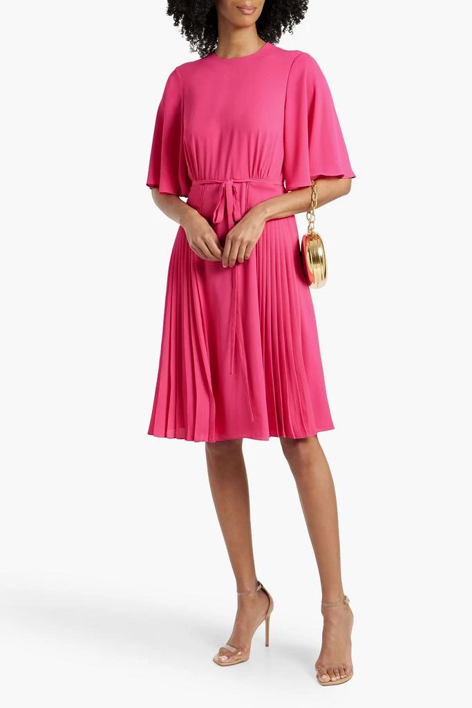 MIKAEL AGHAL Pleated crepe dress 2