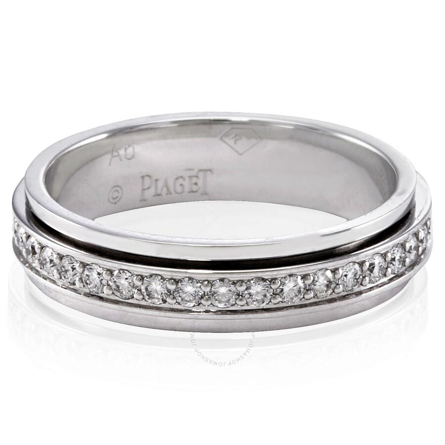 PIAGET Possession 18k White Gold .56 CT Diamond Wedding Ring