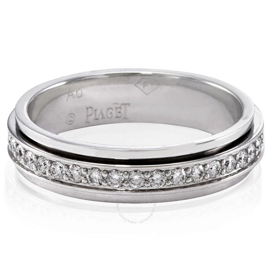 PIAGET Piaget Possession 18k White Gold .56 CT Diamond Wedding Ring, Size 48 2