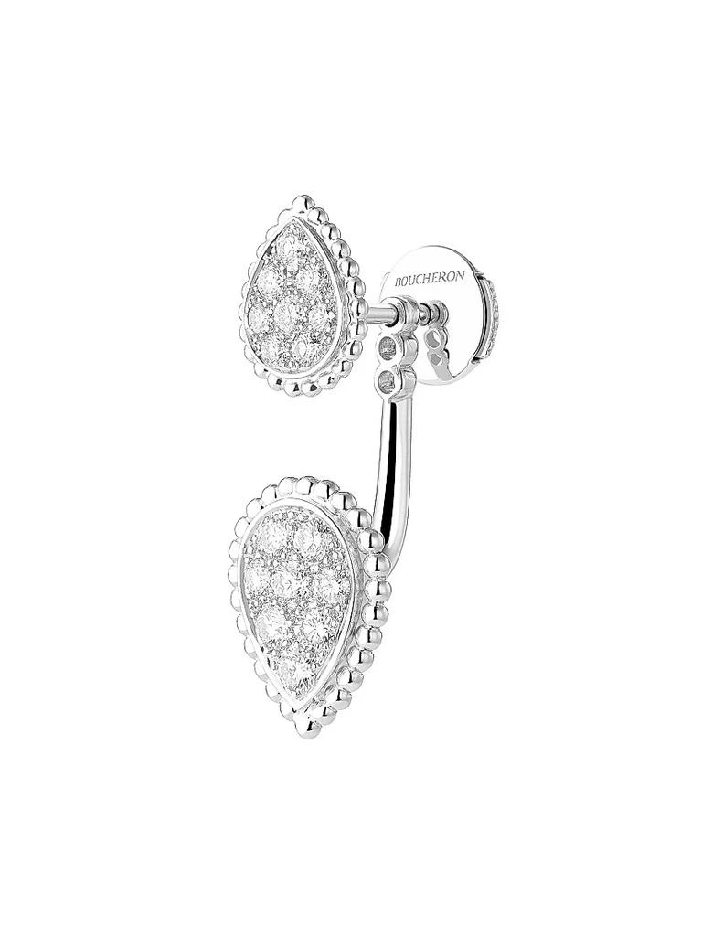 Boucheron Serpent Bohème 18K White Gold & 0.49 TCW Diamond Single Stud Earring 2