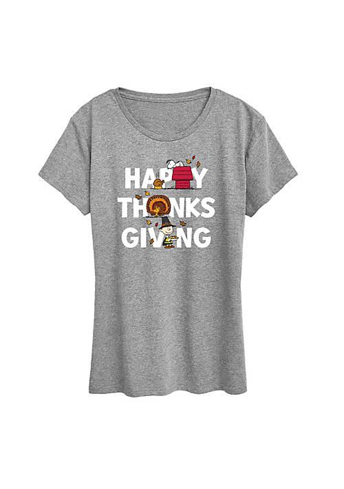 Peanuts Happy Thanksgiving Icons Tee