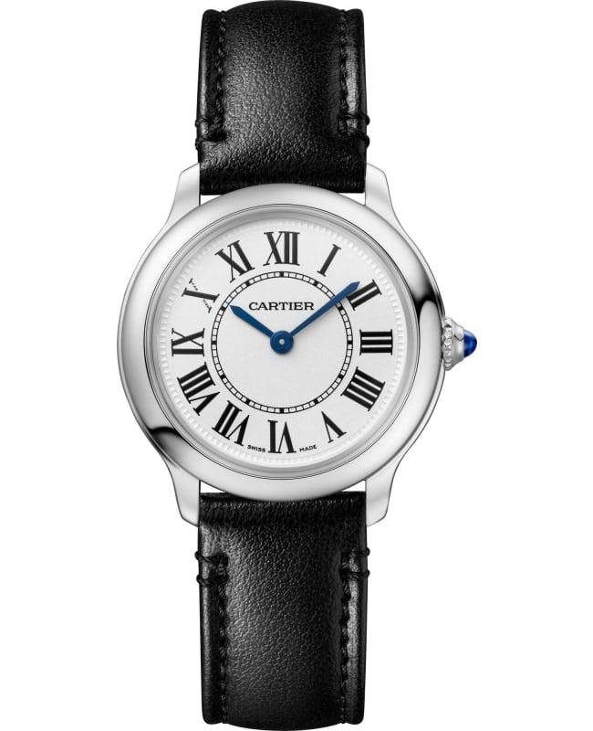 Cartier Cartier Ronde Must De Cartier 29mm Silver Dial Leather Strap Women
s Watch WSRN0030