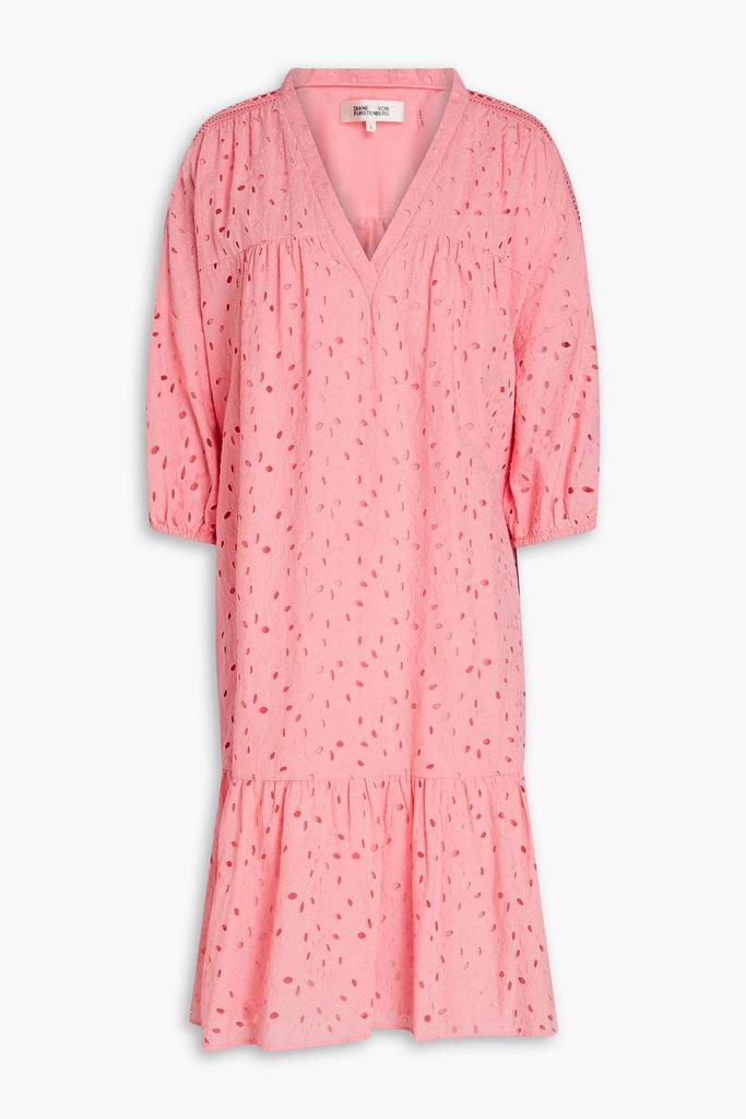 Diane von Furstenberg Agar broderie anglaise cotton dress