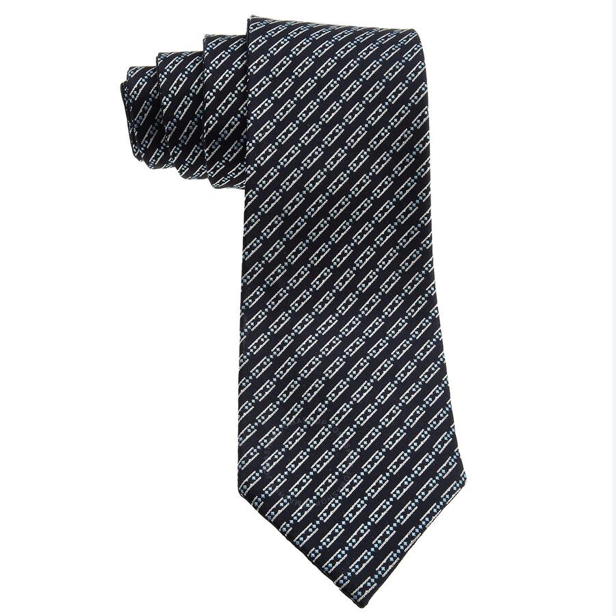 BVLGARI Double Bzero 3D Printed Silk Tie