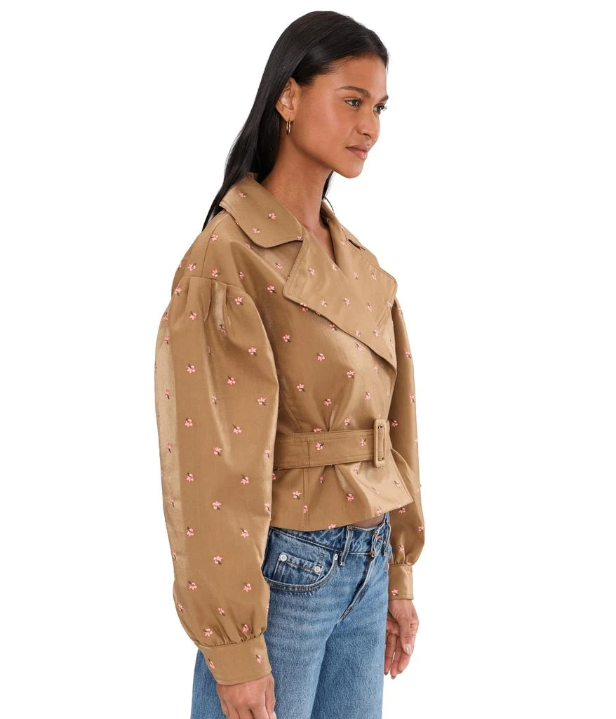 Avec Les Filles Cropped Belted Trench Coat 3