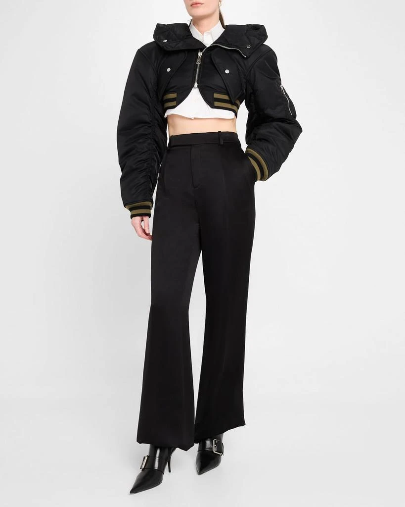 Jean Paul Gaultier Nylon Cropped Padded Bomber 2