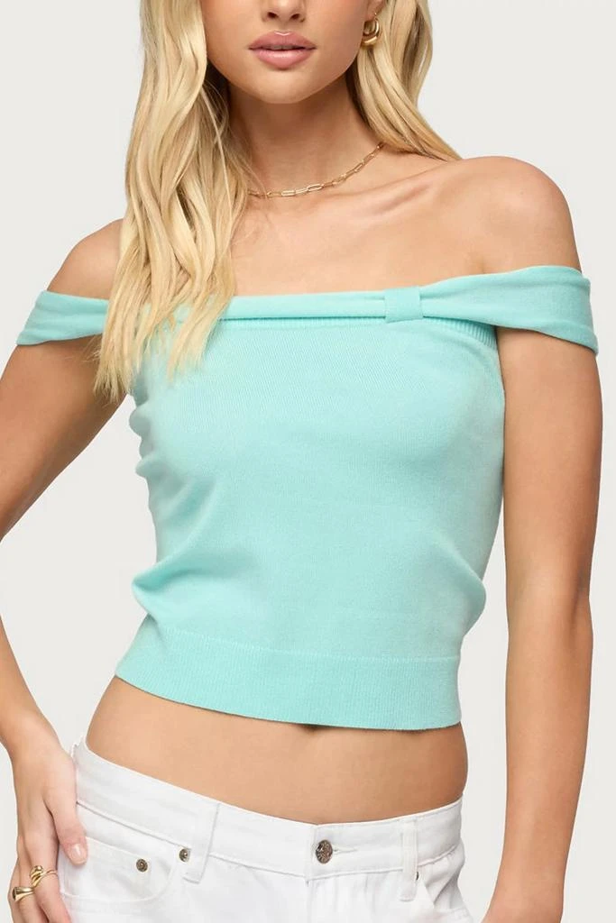 Edikted Edikted Sami Off Shoulder Knit Top