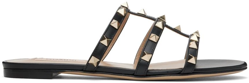 Valentino Black Rockstud Sandals 1
