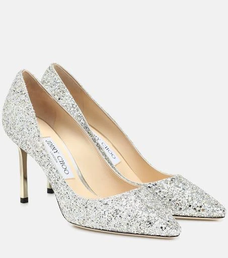 Jimmy Choo Romy 85 glitter pumps 1