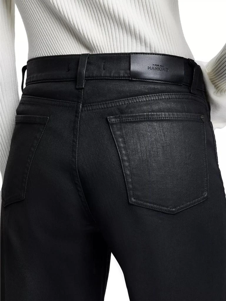 7 For All Mankind Lotta Wide-Leg Coated Jeans 6