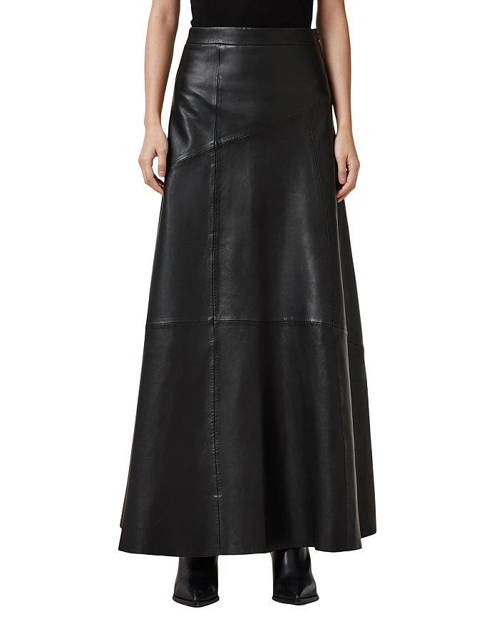 ALL SAINTS Giana Maxi Leather Skirt 1