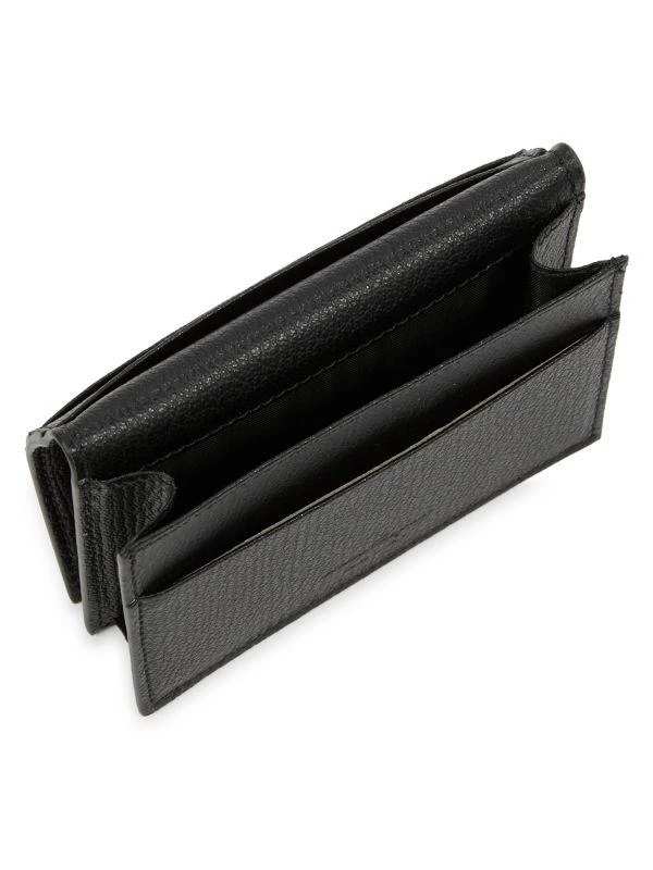 Salvatore Ferragamo Double Gancini Leather Bifold Card Case 2