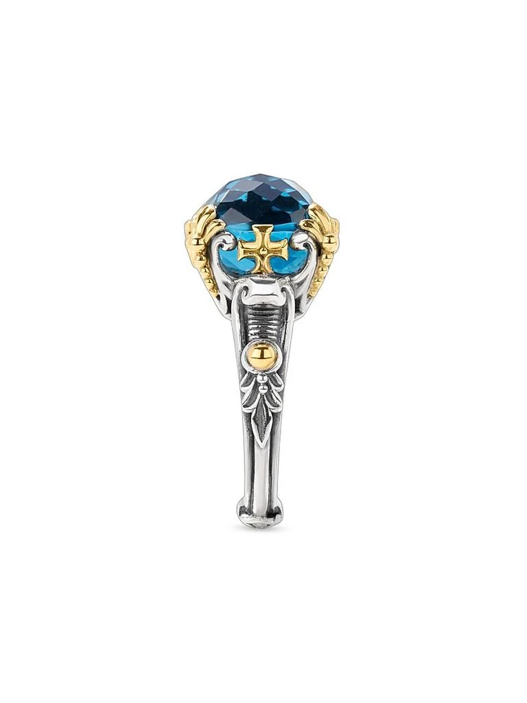Konstantino Anthos Sterling Silver, 18K Yellow Gold & Blue Spinel Ring 2