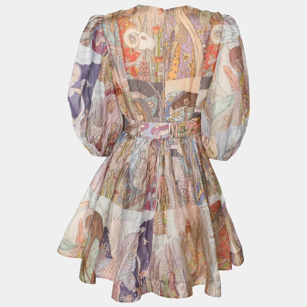Zimmermann Zimmermann Multicolor Printed Cotton Blend Kaleidoscope Mini Dress XS 2