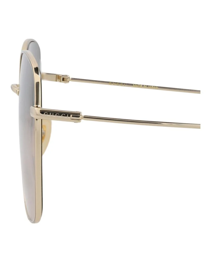 Gucci Square-Frame Metal Sunglasses 4