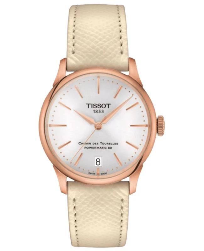 Tissot Silver Leather Ladies Watch! New Tissot SRV 30mm Ladies Watch Silver T1601103303300 | Mayors main image 2
