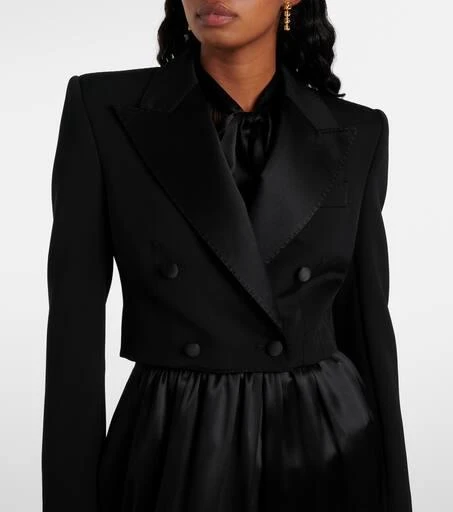 Dolce 
Gabbana Cropped cotton-blend tuxedo jacket 6