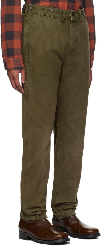 RRL Green Engineer Fit Canvas Trousers