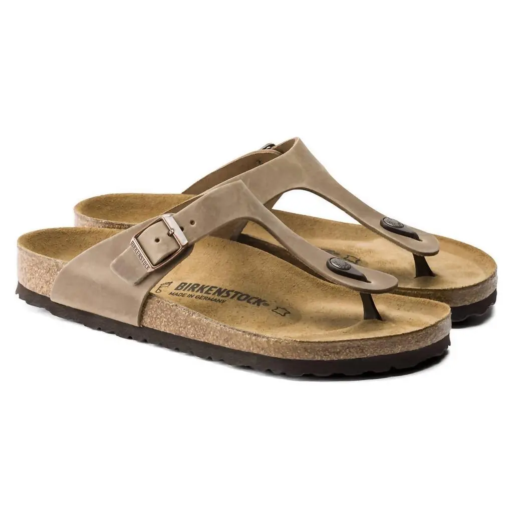Birkenstock Birkenstock - Women's Gizeh Oiled Leather Slide