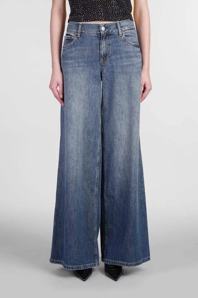 Alice + Olivia Branson Jeans In Blue Cotton 1