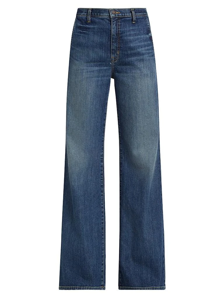 Nili Lotan Anna High-Rise Stretch Wide-Leg Jeans 1